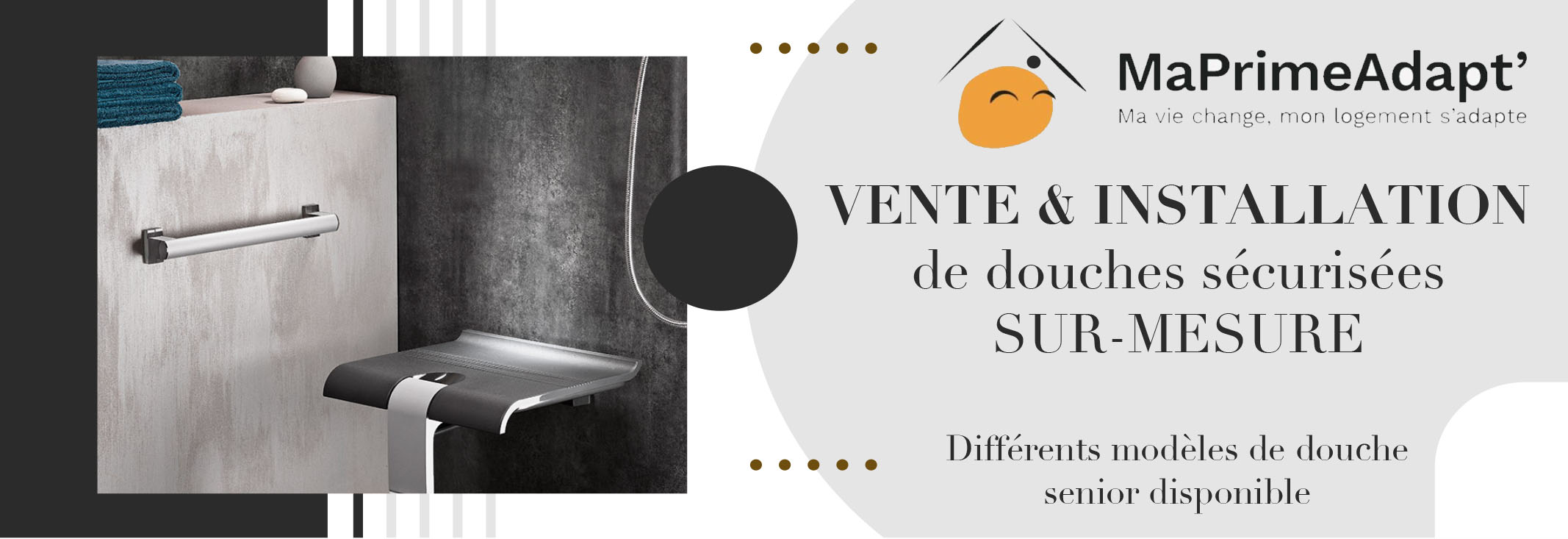 Installation douche PMR Auvers sur Oise 95430